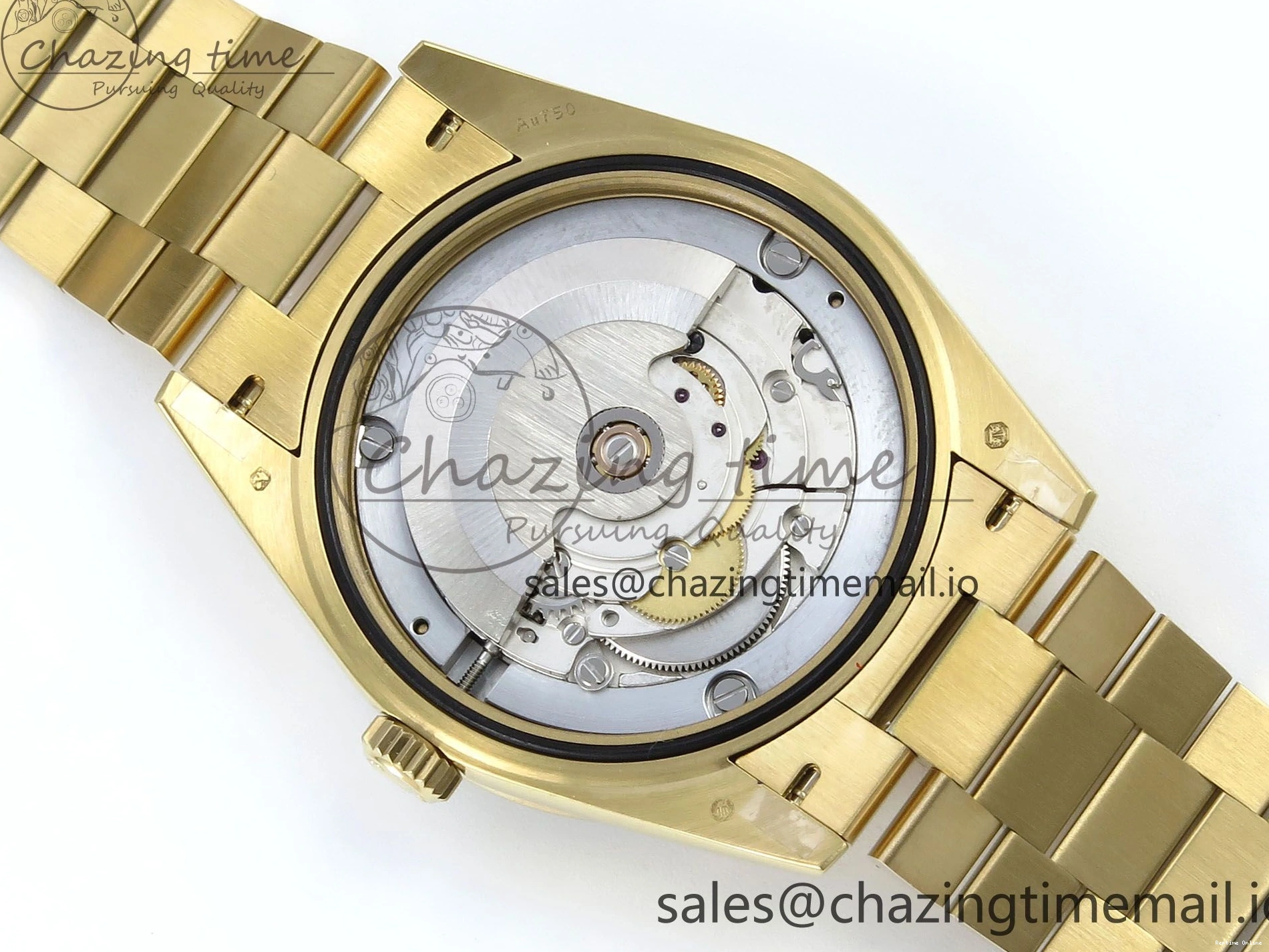 0205 DayDate 40 YG QF 1:1 Best Edition Pink Diamonds Dial Diamonds Bezel on President Bracelet A2836 V5 (Gain Weight) ZipUp 488